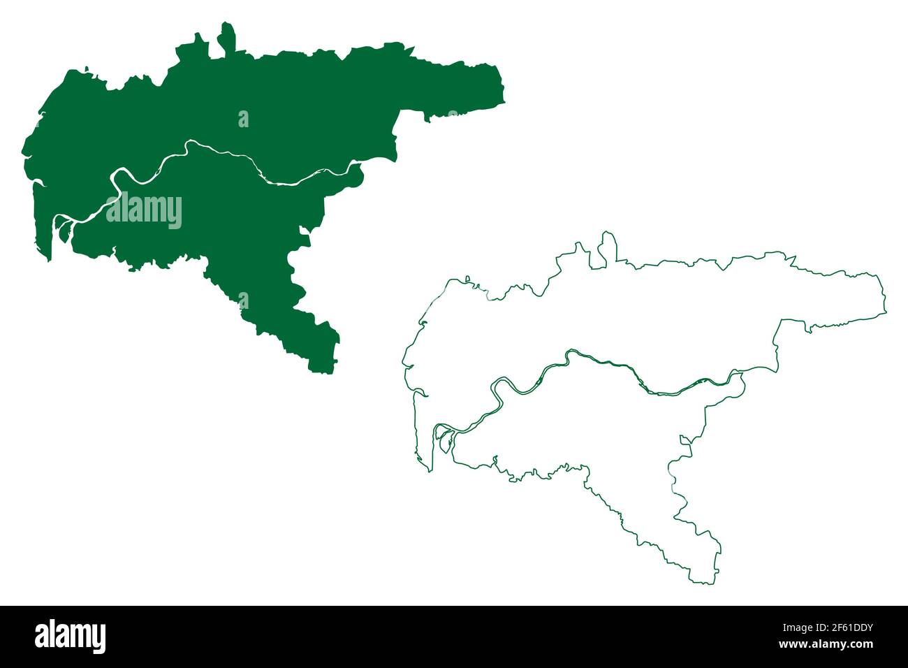 Surat On Gujarat Map Surat District (Gujarat State, Republic Of India) Map Vector Illustration,  Scribble Sketch Surat Map Stock Vector Image & Art - Alamy