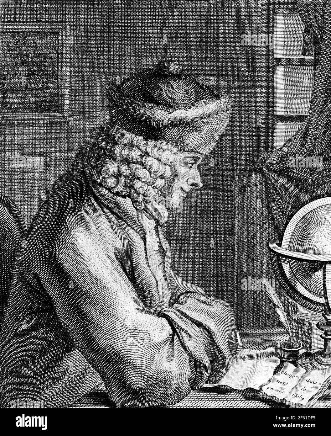 Voltaire, French Author Stock Photo