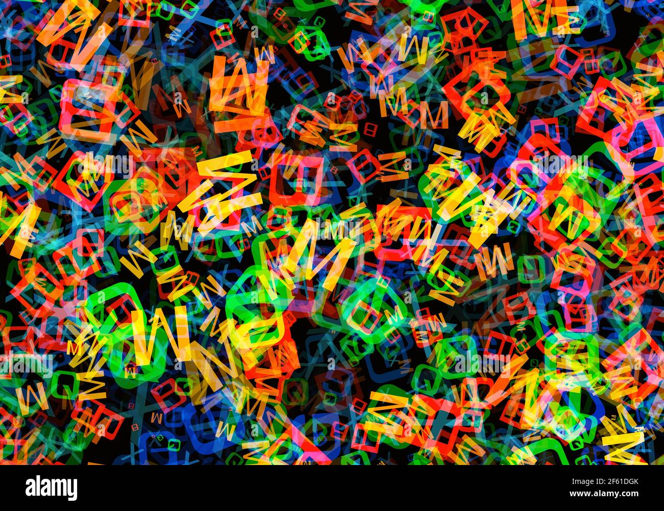 abstract multicolored alphabet letters backgrounds Stock Photo - Alamy
