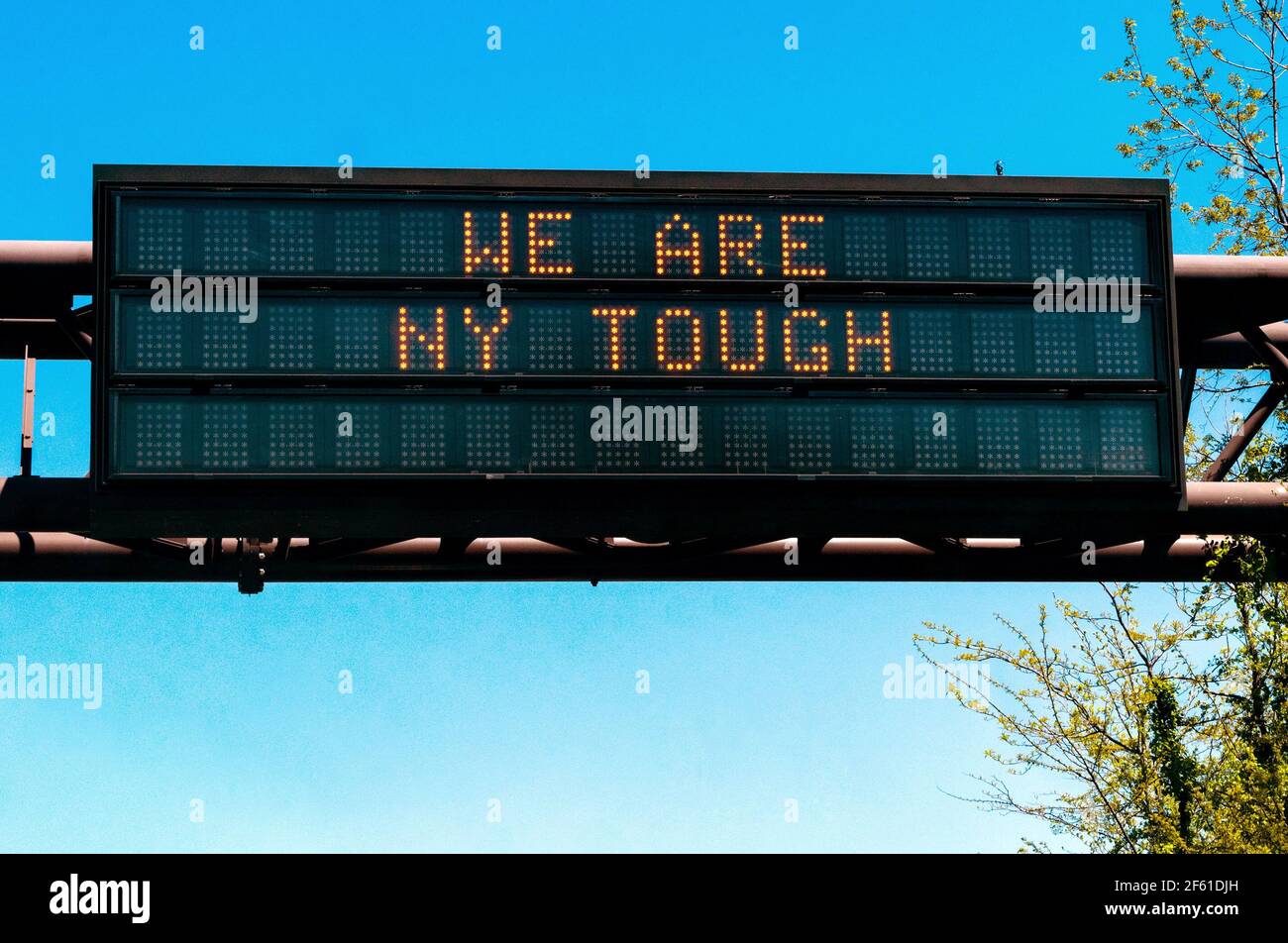 'We Are New York Tough' Stock Photo