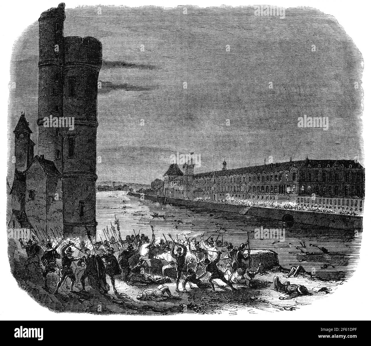 St. Bartholomew's Day Massacre, 1572 Stock Photo