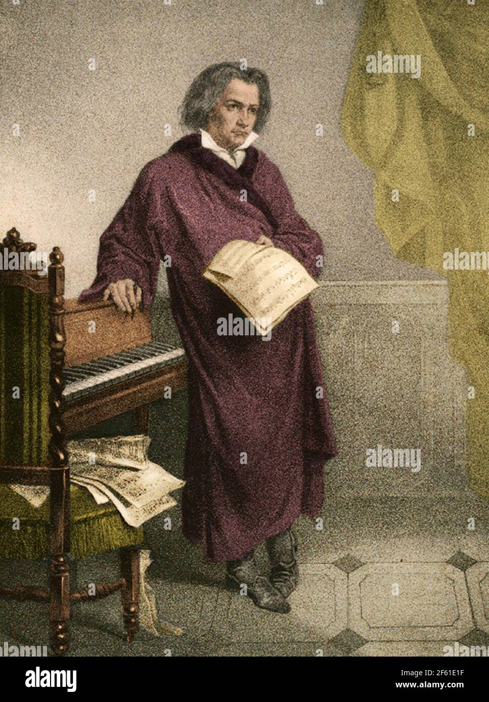 Ludwig van Beethoven, German Composer Stock Photo