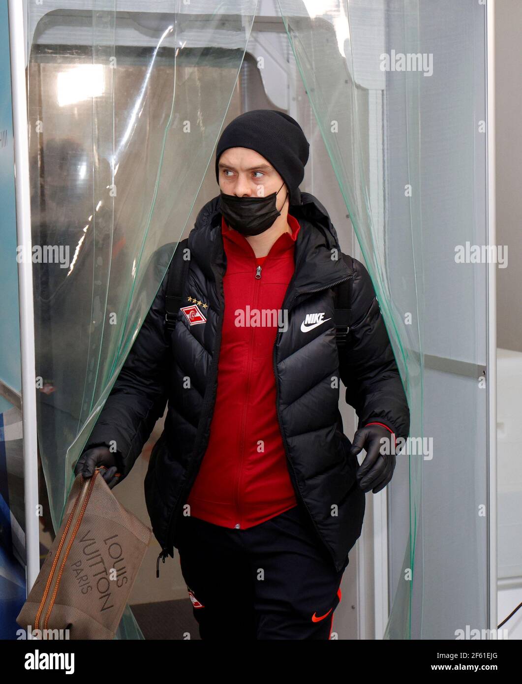 MOSCOW, RUSSIA, MARCH 13, 2021. The 2020/21 Russian Football Premier  League. Round 22. Football match between Dinamo (Moscow) vs Spartak (Moscow)  at VTB Arena. Photo by Stupnikov Alexander/FC Spartak Stock Photo - Alamy