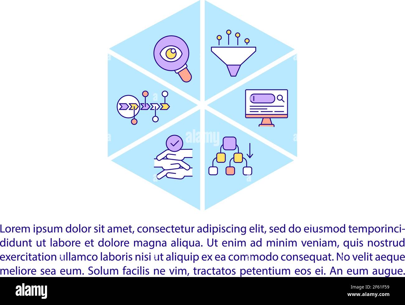 Problem solving efficiency concept line icons with text Stock Vector ...