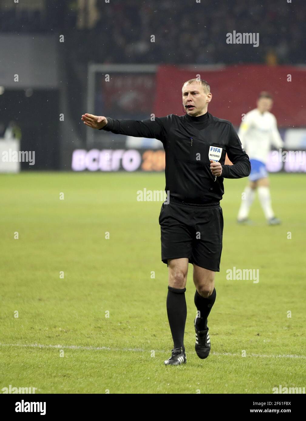 MOSCOW, RUSSIA, MARCH 13, 2021. The 2020/21 Russian Football Premier  League. Round 22. Football match between Dinamo (Moscow) vs Spartak (Moscow)  at VTB Arena. Photo by Stupnikov Alexander/FC Spartak Stock Photo - Alamy