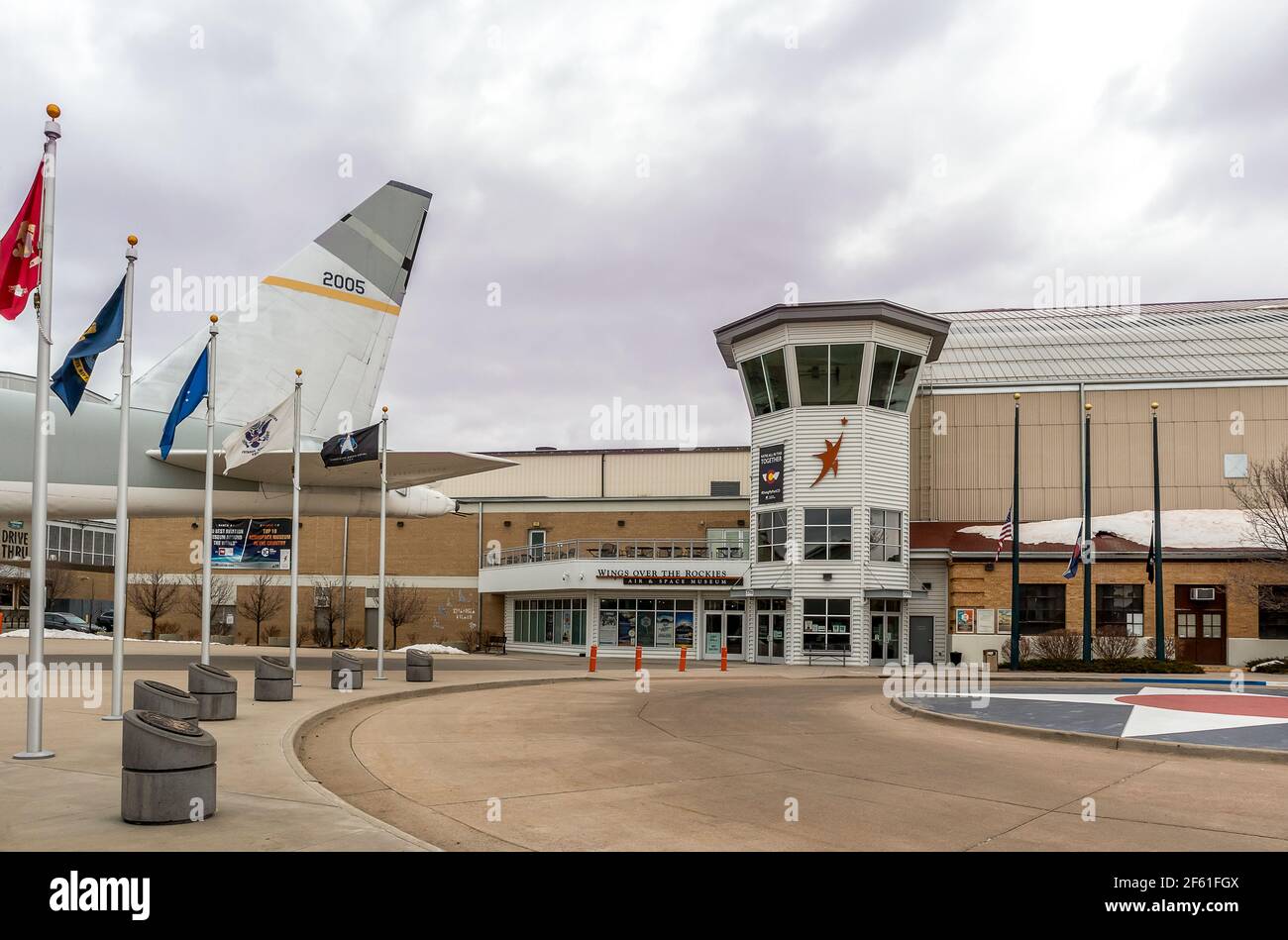 Denver, Colorado - March 21, 2021: Wings Over the Rocks - Air and Space Museum in Denver, Colorado Stock Photo