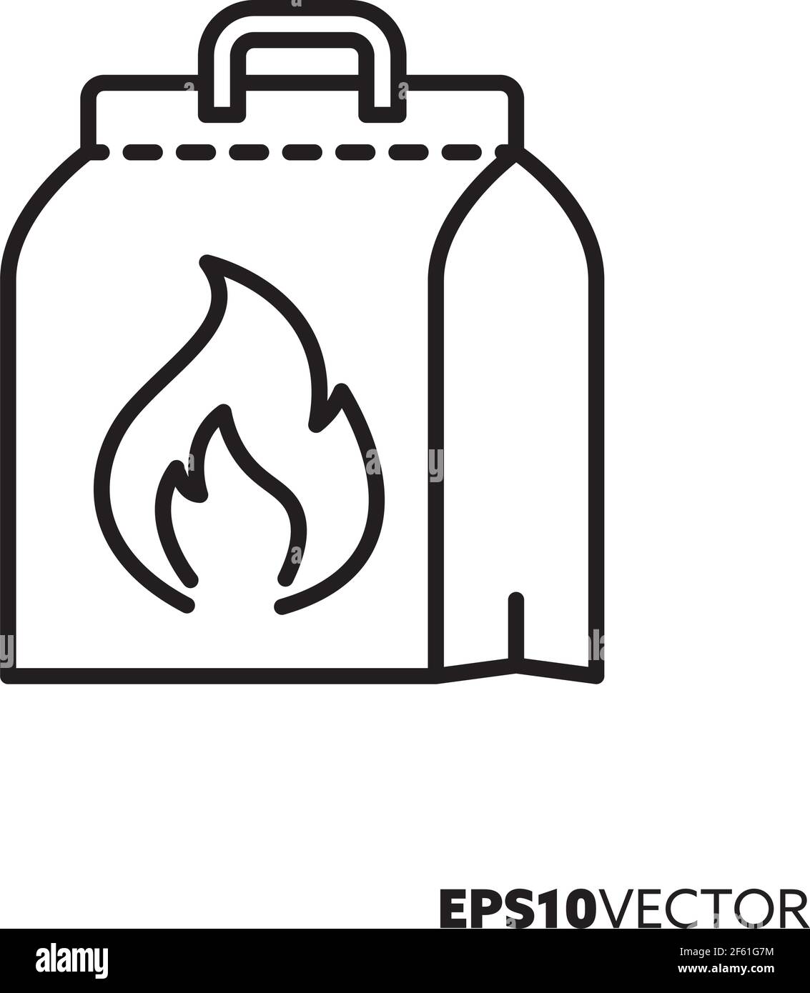 Charcoal Bag Vector