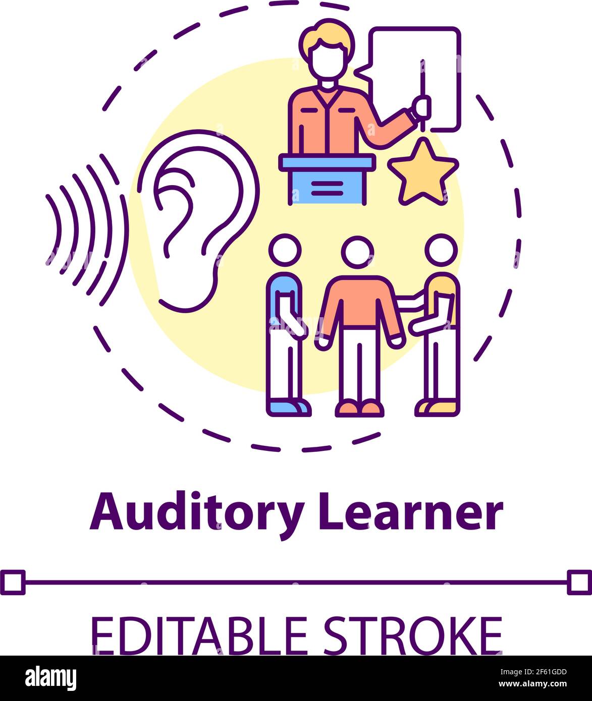 auditory learner clipart