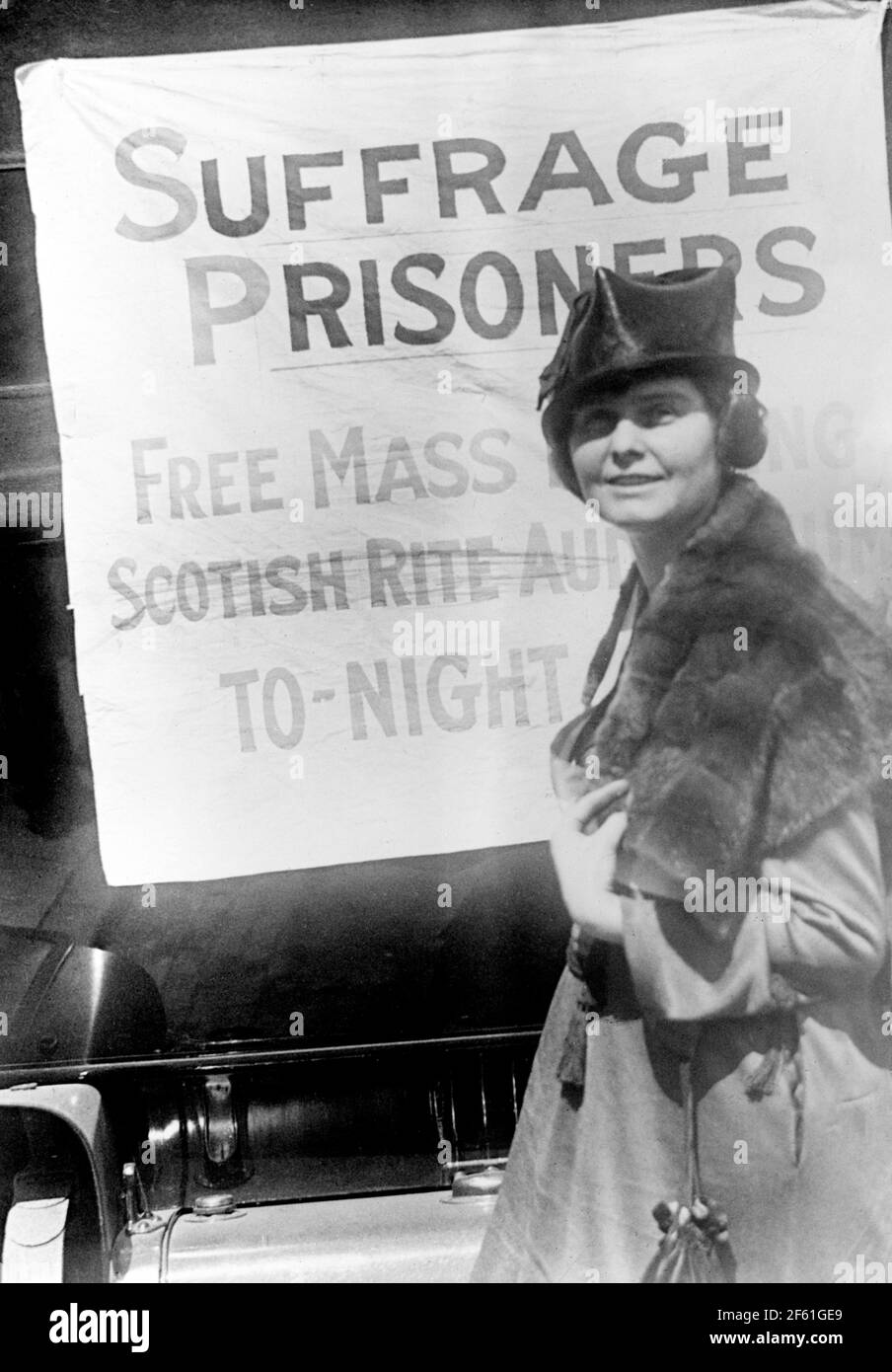 Lucy Branham, "Prison Special" Train Tour, 1919 Stock Photo