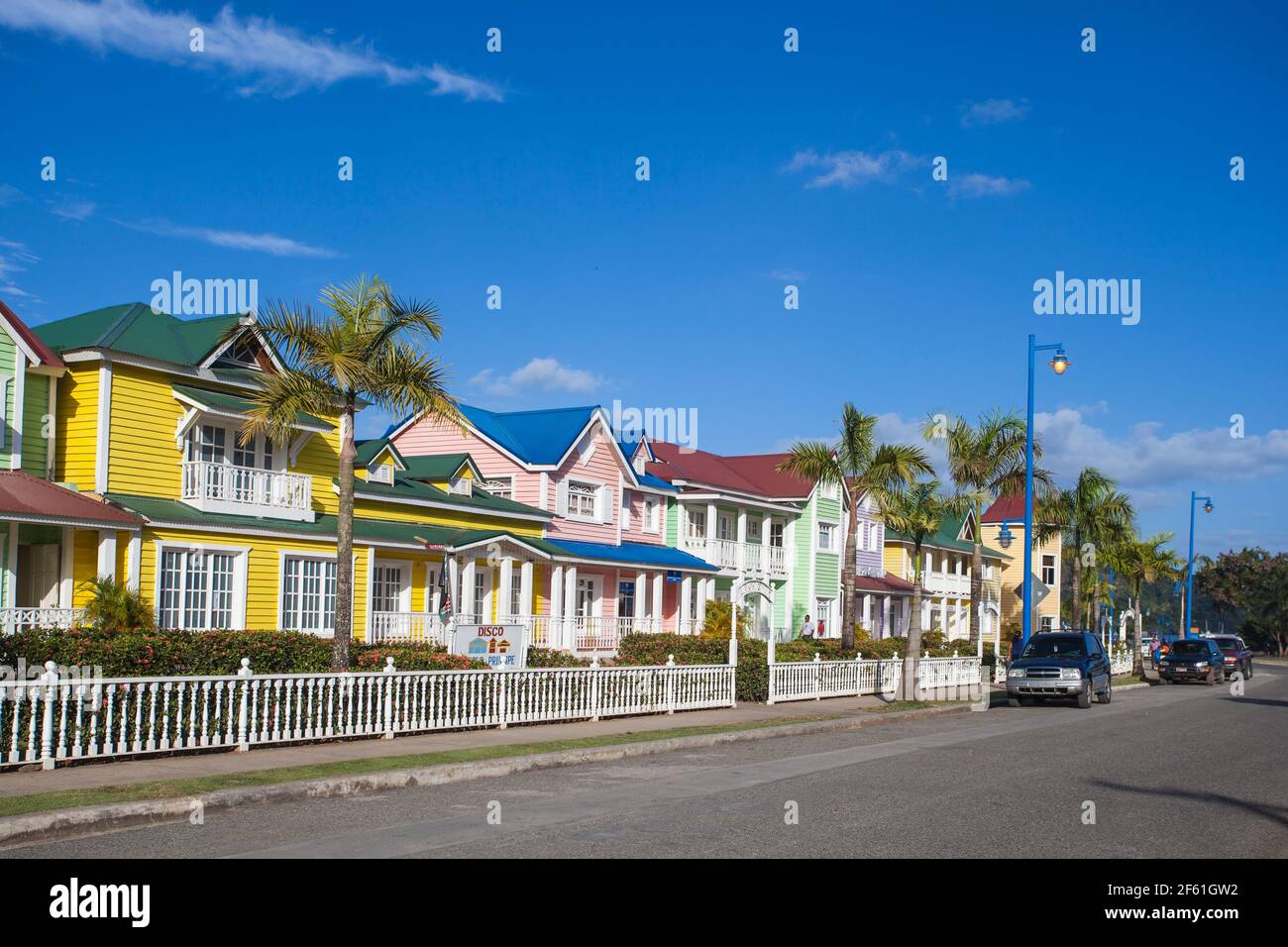 Dominican Republic, Eastern Peninsula De Samana, Samana, Malecon, Plaza Pueblo Principe Stock Photo