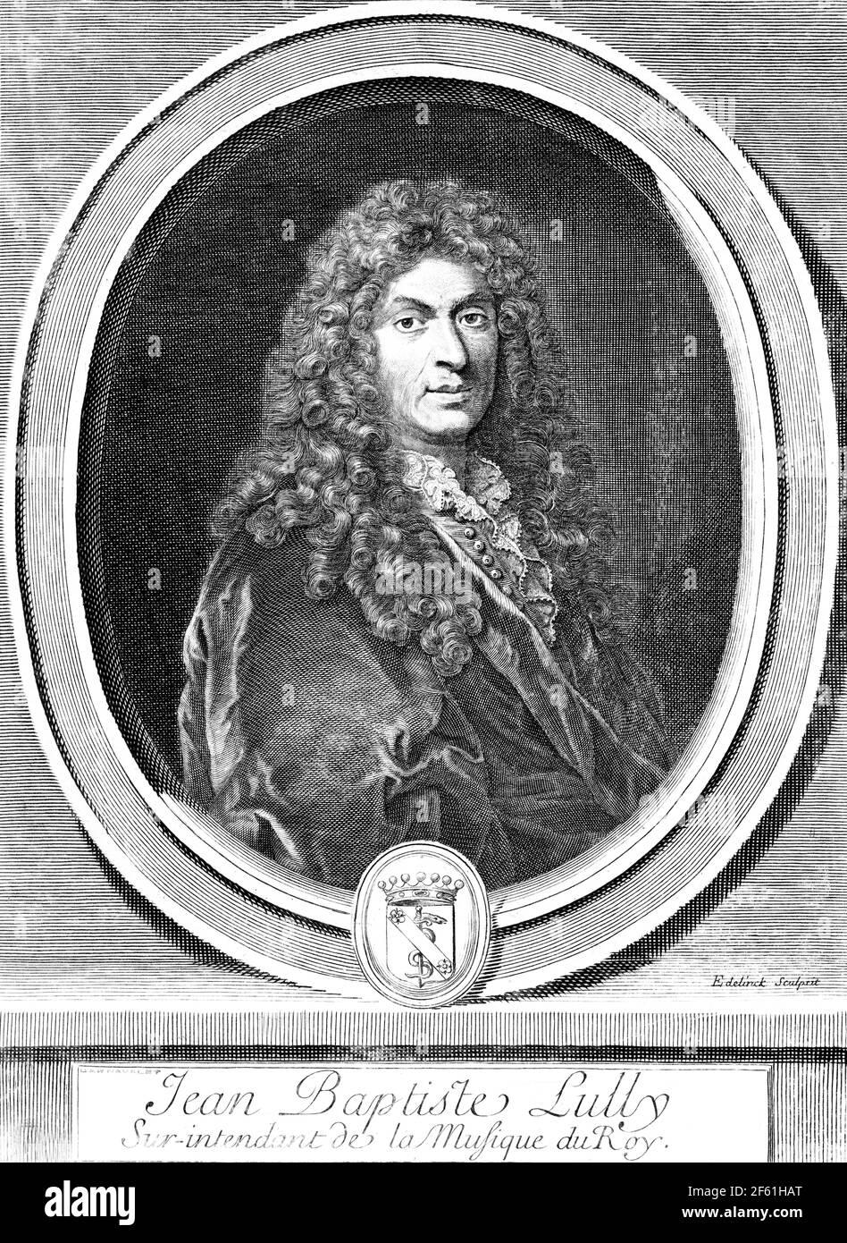 Jean-Baptiste Lully, French Composer Stock Photo