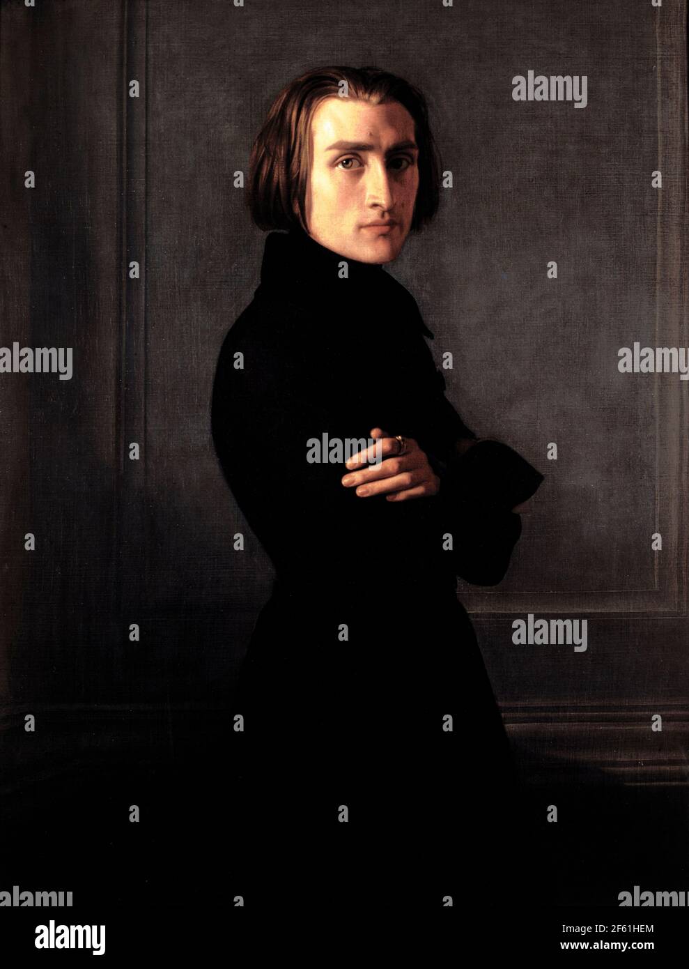 Franz Liszt, Hungarian Composer Stock Photo Alamy