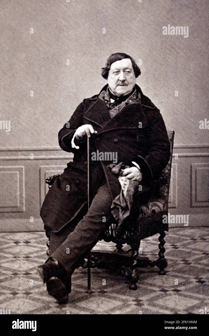 Gioachino Rossini, Italian Composer Stock Photo Alamy