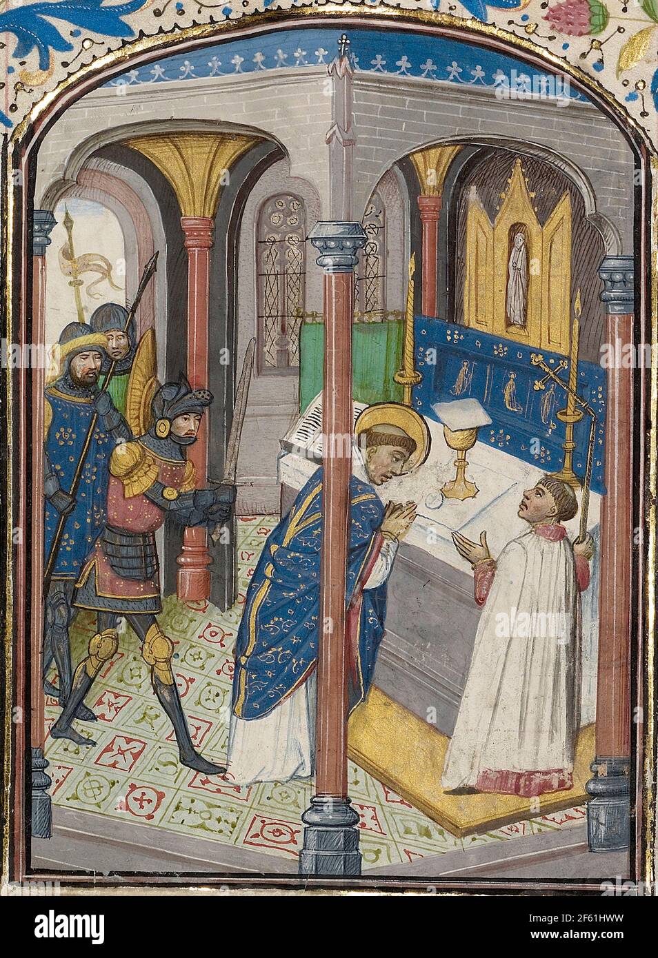 Martyrdom of Thomas Becket Stock Photo