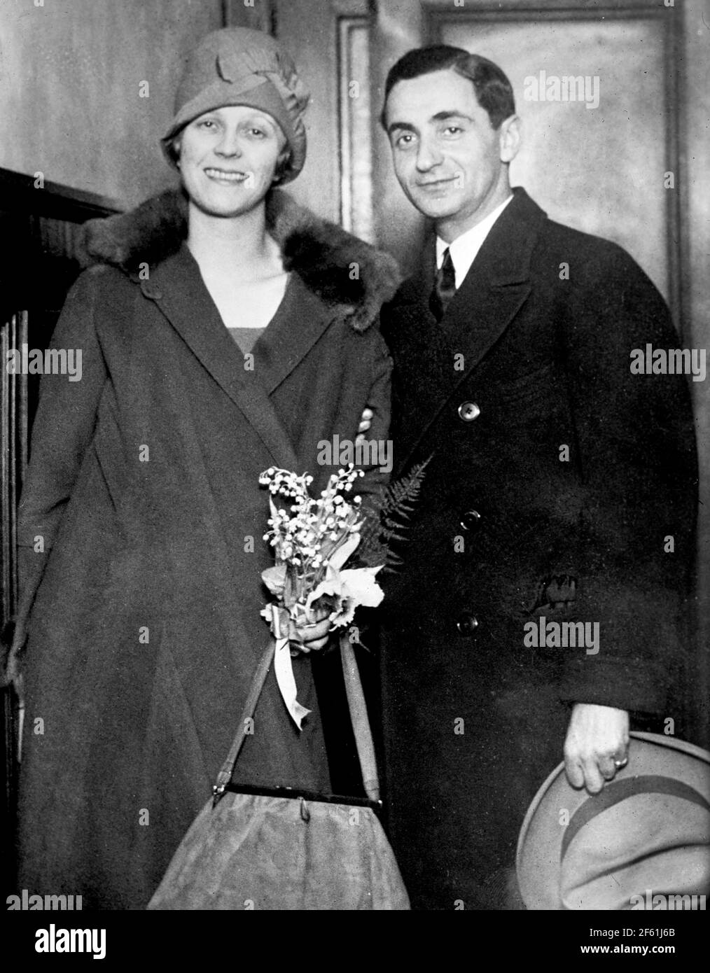 Irving and Ellen Berlin, 1920s Stock Photo