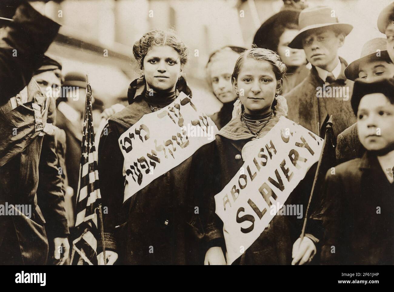 Abolish Child Slavery, Labor March, 1909 Stock Photo