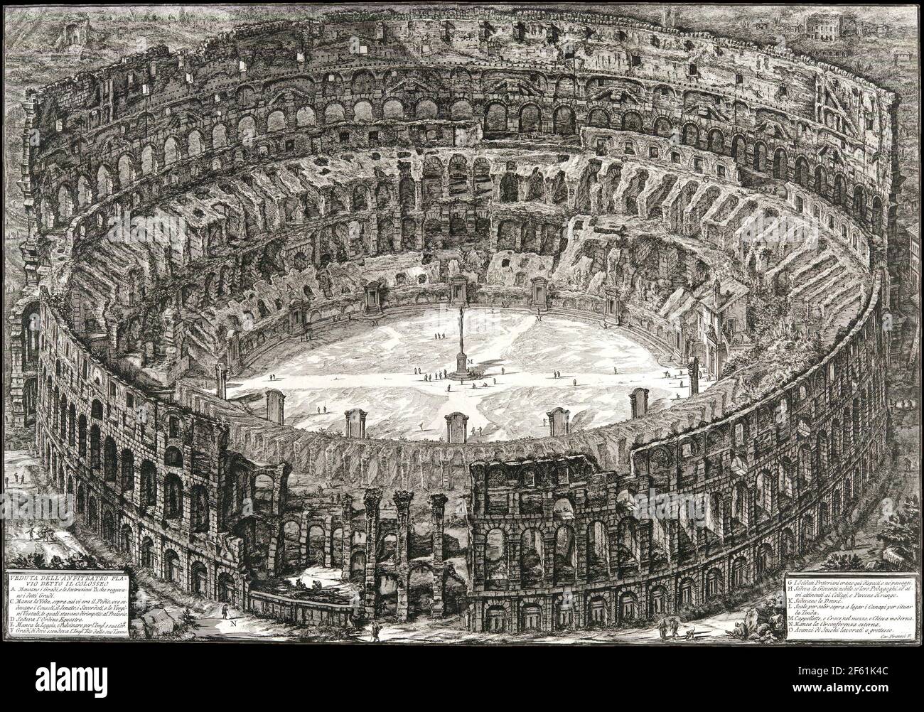 Colosseum, Rome, Piranesi, 1776 Stock Photo