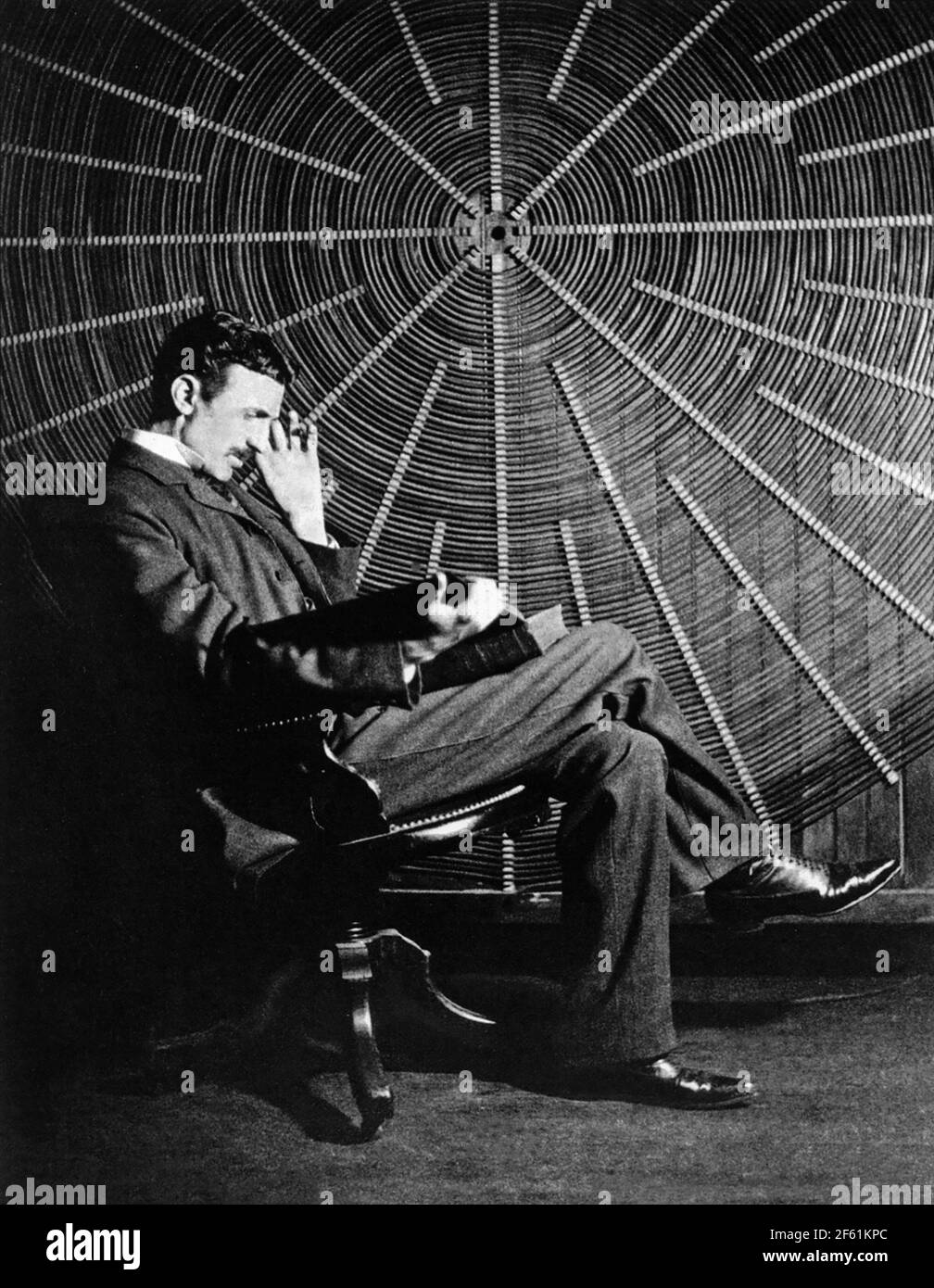 Nikola Tesla, Serbian-American Inventor Stock Photo