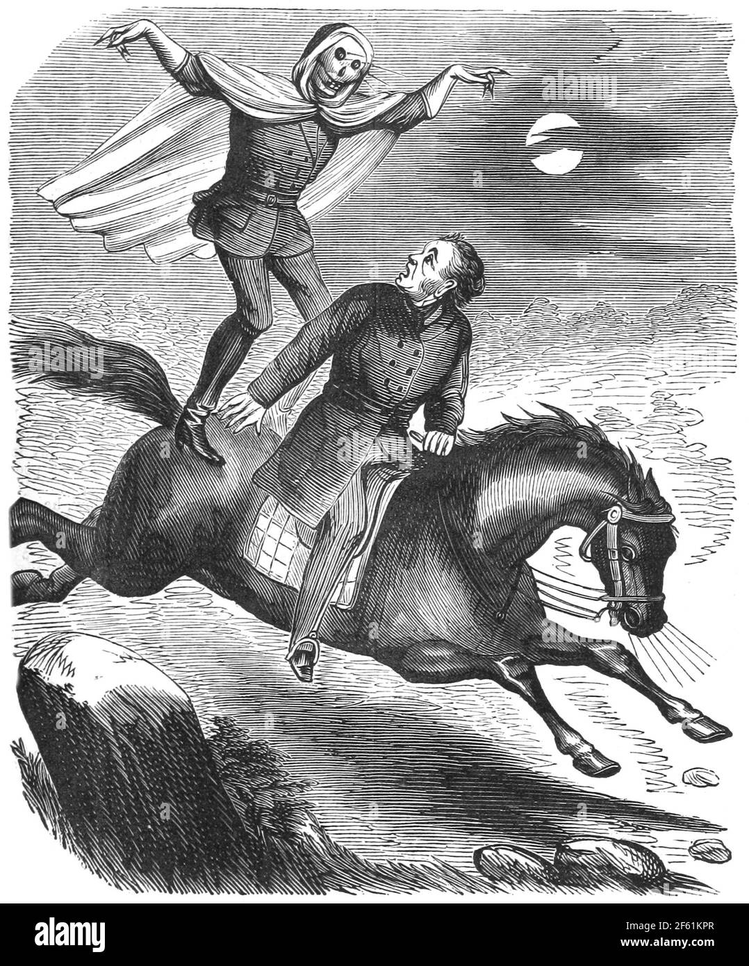 Spring-Heeled Jack, Victorian Urban Legend Stock Photo