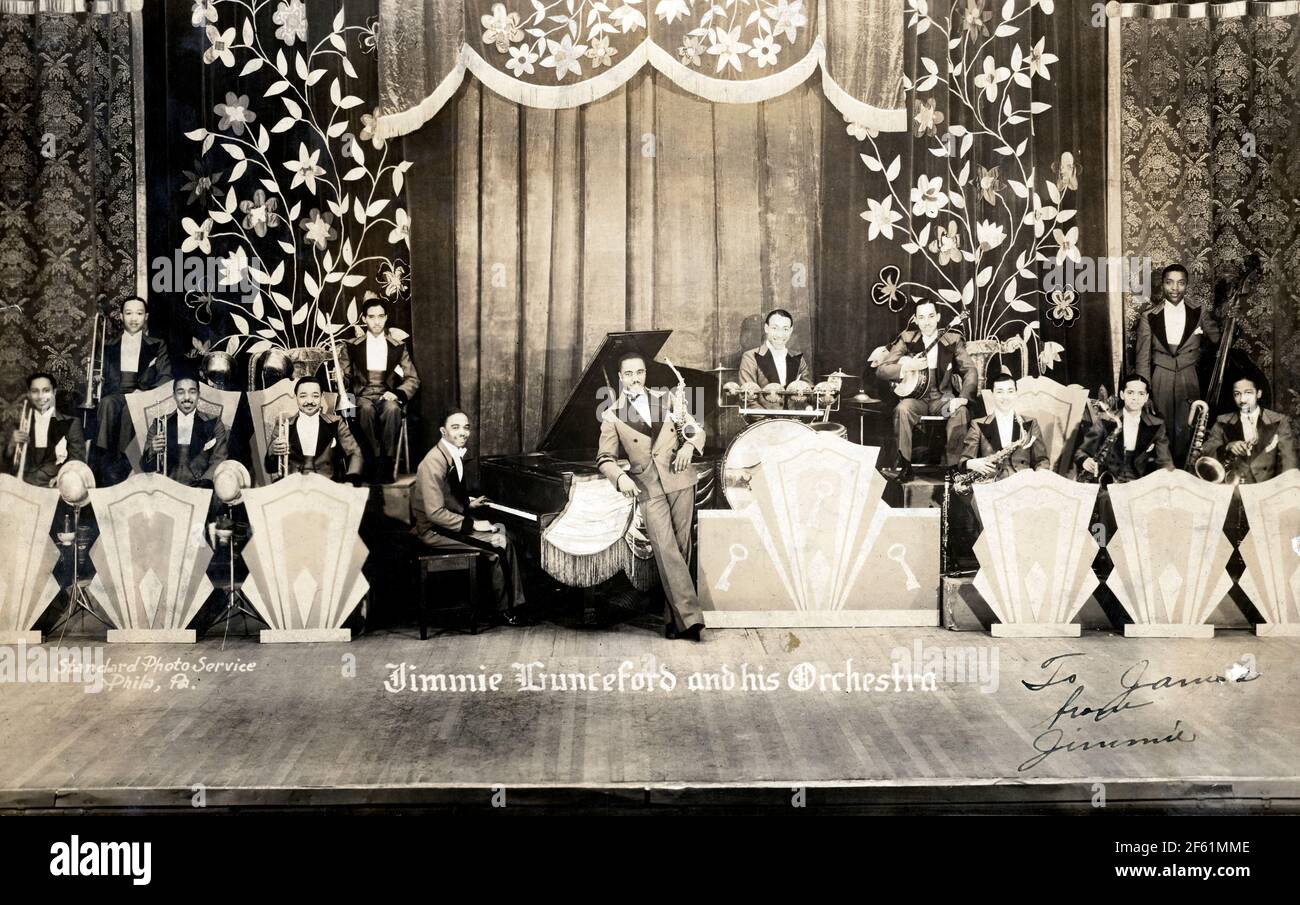 Jimme Lunceford and His Orchestra, 1932 Stock Photo