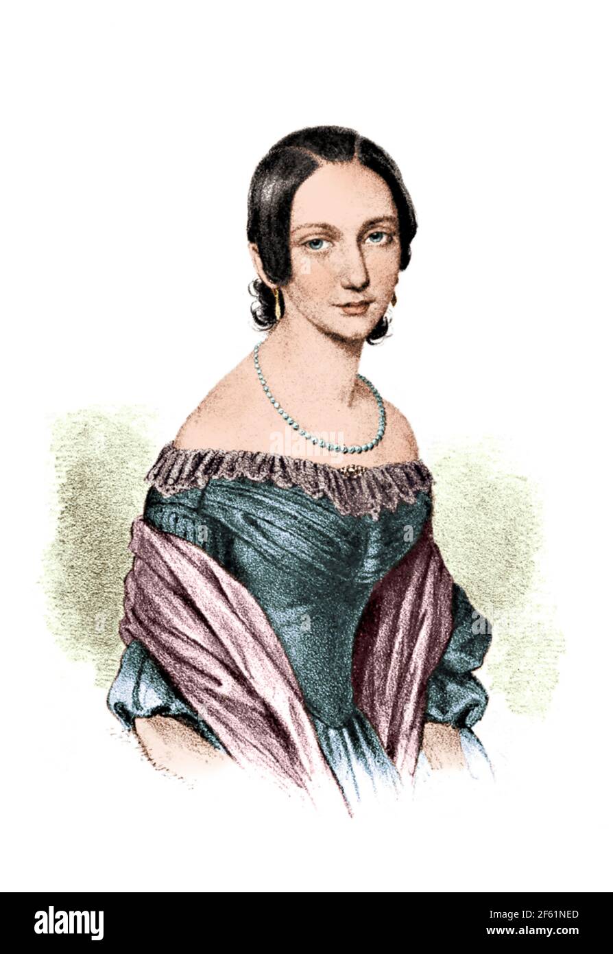 Clara Schumann, German Composer Stock Photo