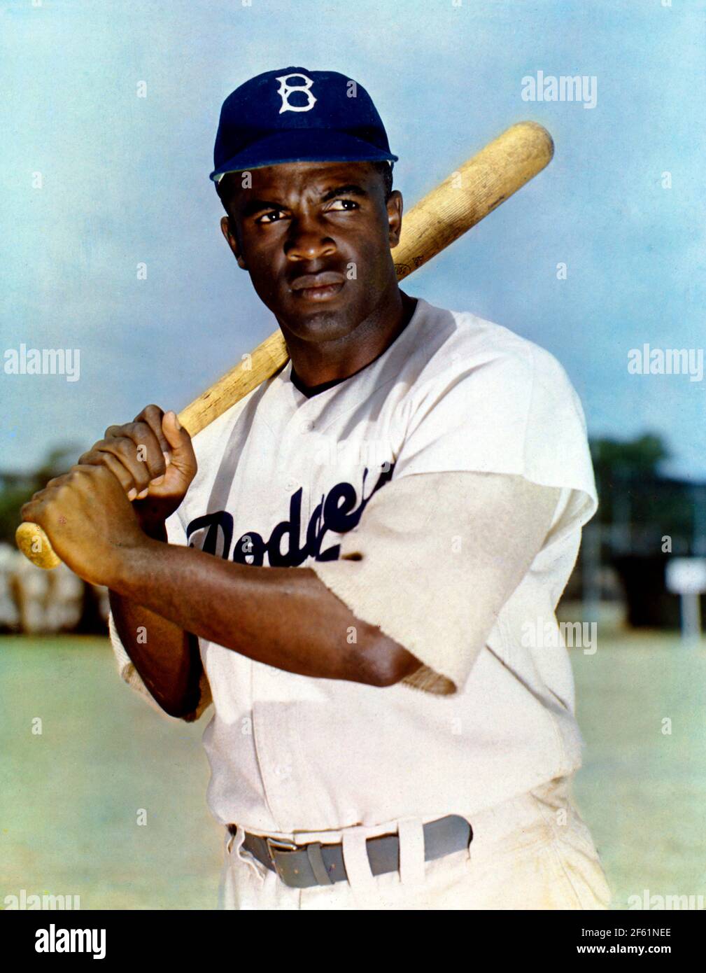 Jackie Robinson, American Baseball Legend Stock Photo