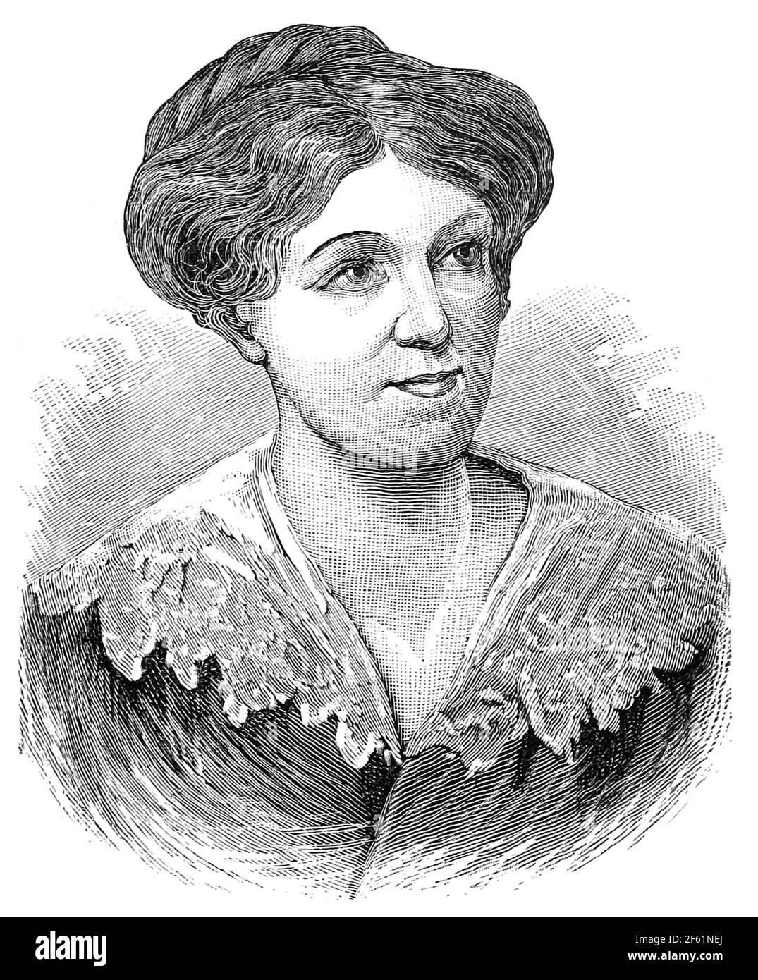 Harriet Martineau, English Sociologist Stock Photo