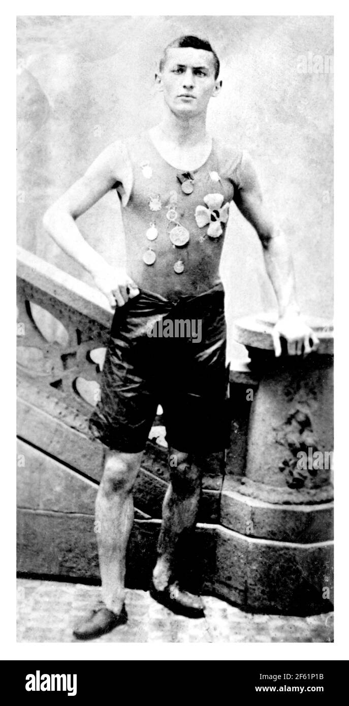 Young Harry Houdini, 1890 Stock Photo