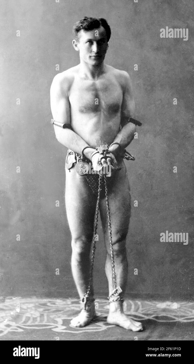 Harry Houdini, Hungarian-American Stunt Performer Stock Photo