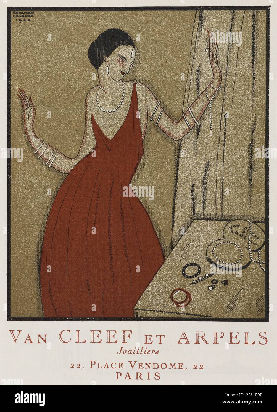 Van Cleef & Arpels French Fashion Boutique, 1920 Stock Photo