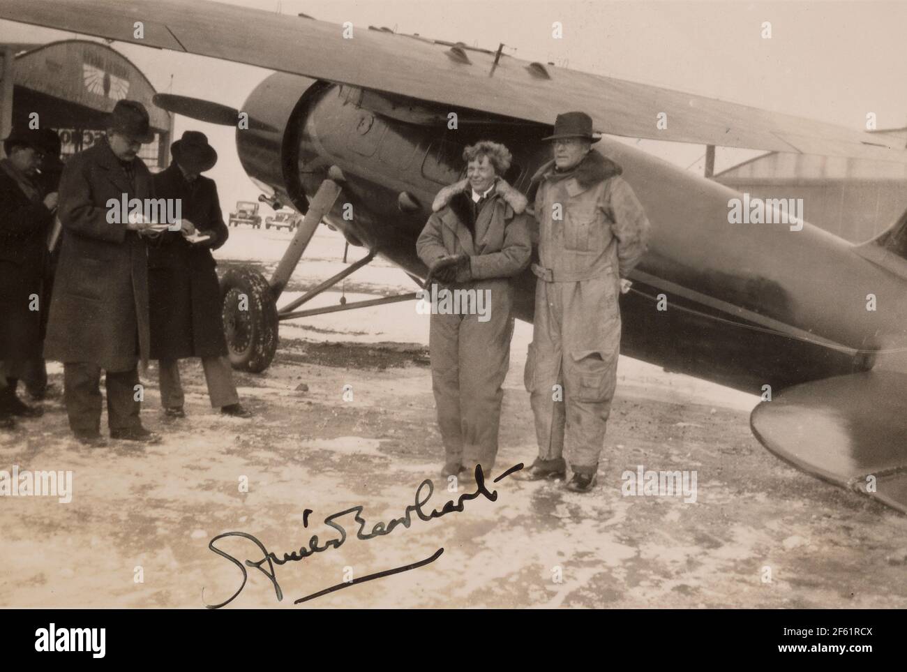 Amelia Earhart and George Putnam, 1930 Stock Photo