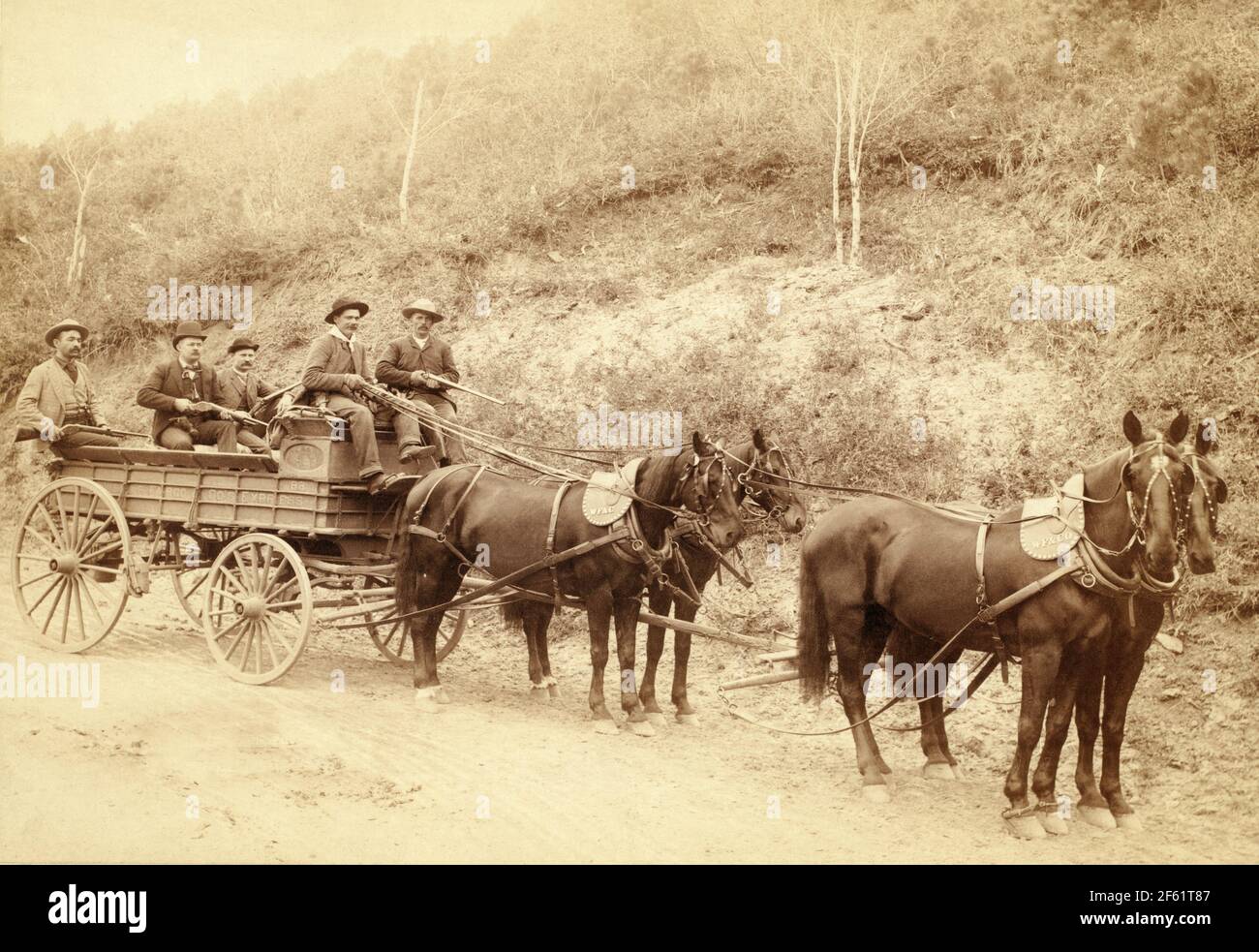Wells Fargo Express, Deadwood Gold Haul, 1890 Stock Photo