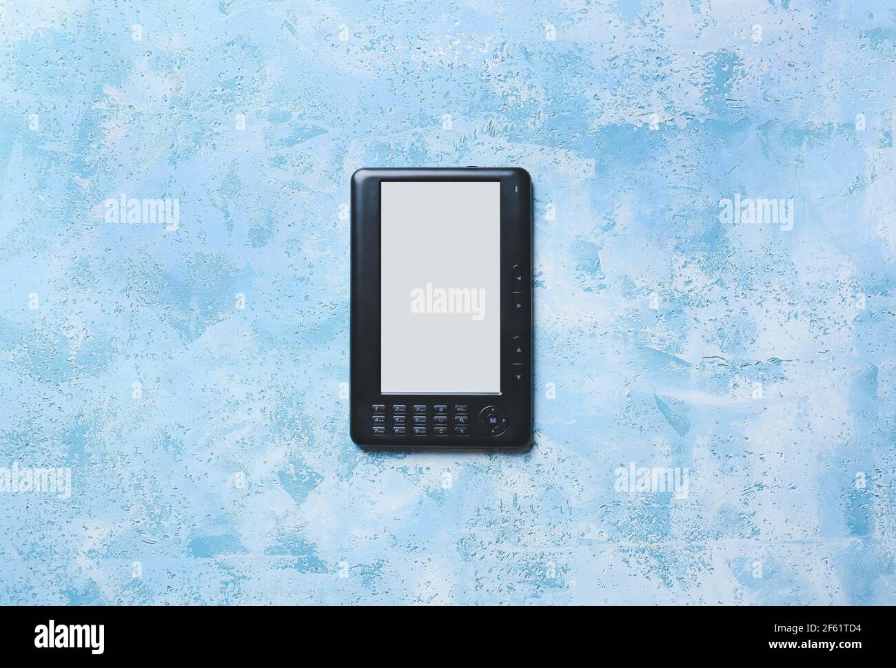 Reader Background Color Modern e-reader on color background Stock Photo - Alamy