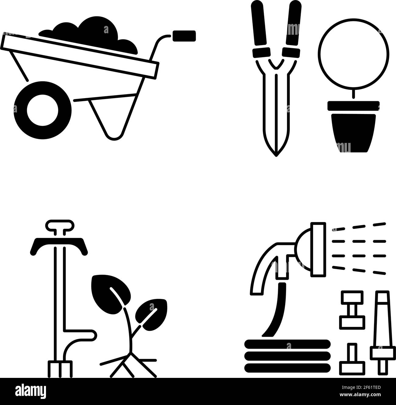 Pruning shears clipart Black and White Stock Photos & Images - Alamy