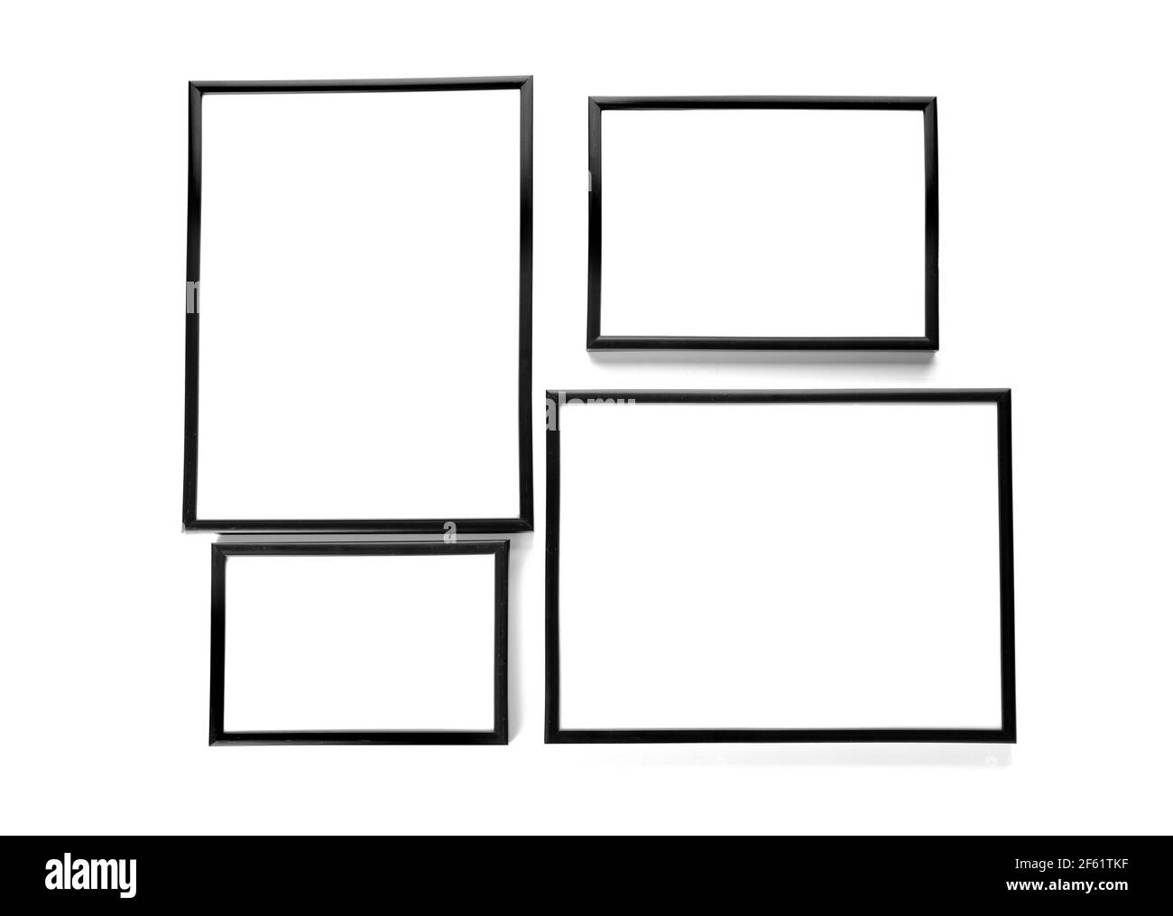Blank frames on white background Stock Photo - Alamy