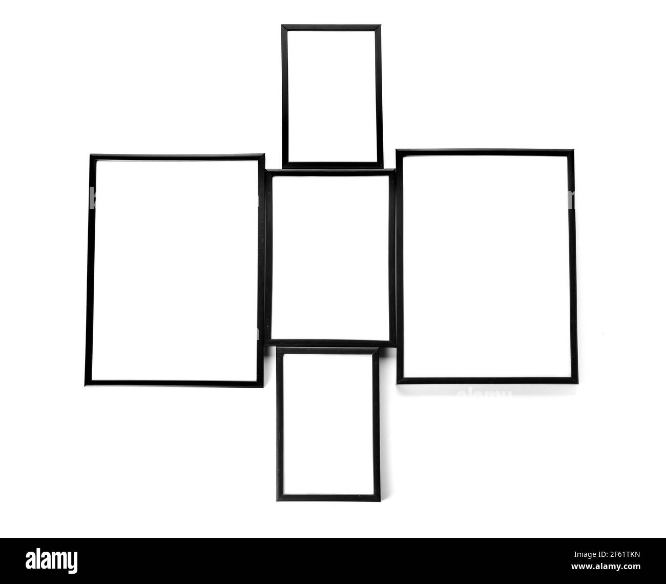 Blank frames on white background Stock Photo - Alamy