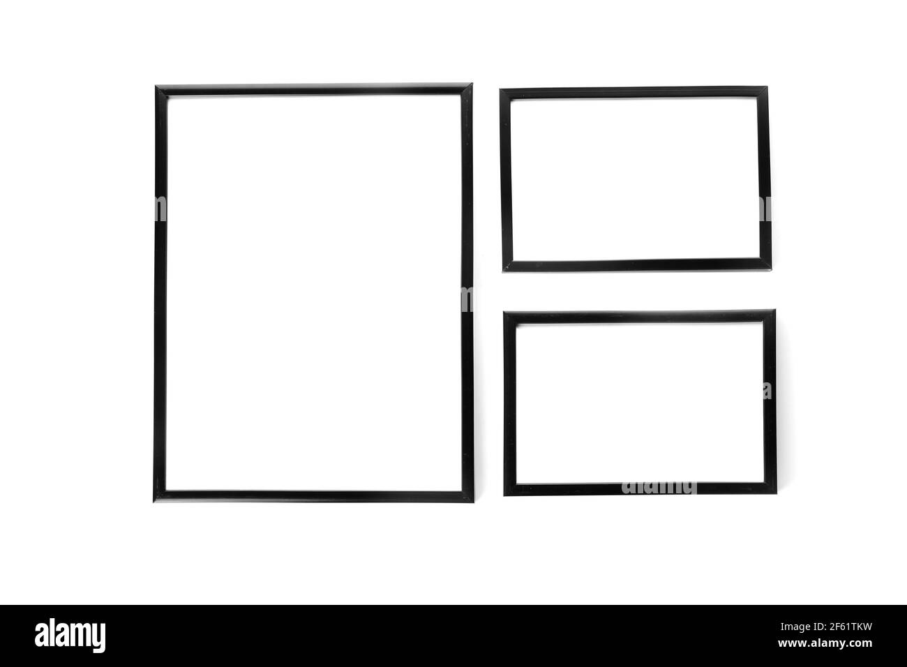 Blank frames on white background Stock Photo - Alamy