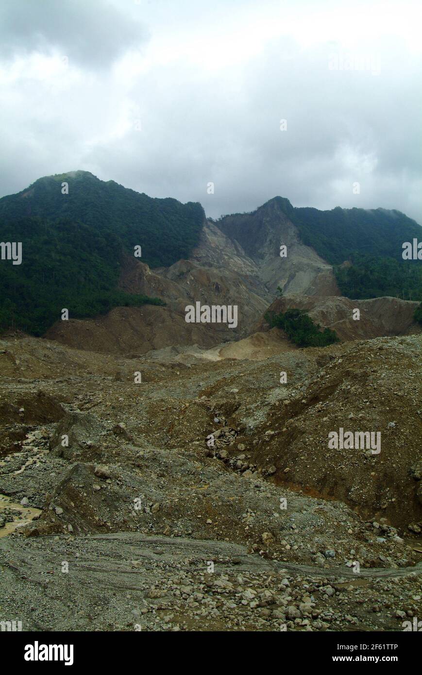 Landslide in Philippines, 2006 Stock Photo