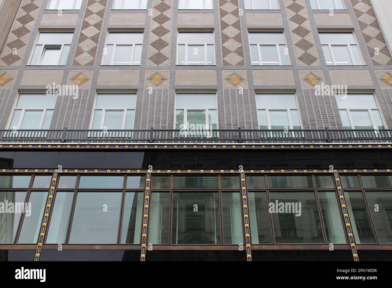 art déco (?) residential (?) building in vienna (austria Stock Photo ...
