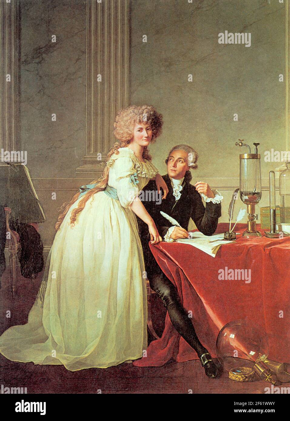 Valise - Mr Lavoisier et sa femme - Tableau de Jacques-Louis David -  35x55x20 cm 