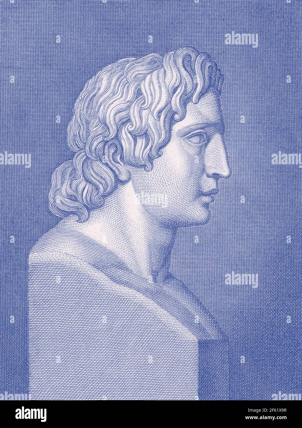 Alexander the Great, Greek King of Macedon Stock Photo