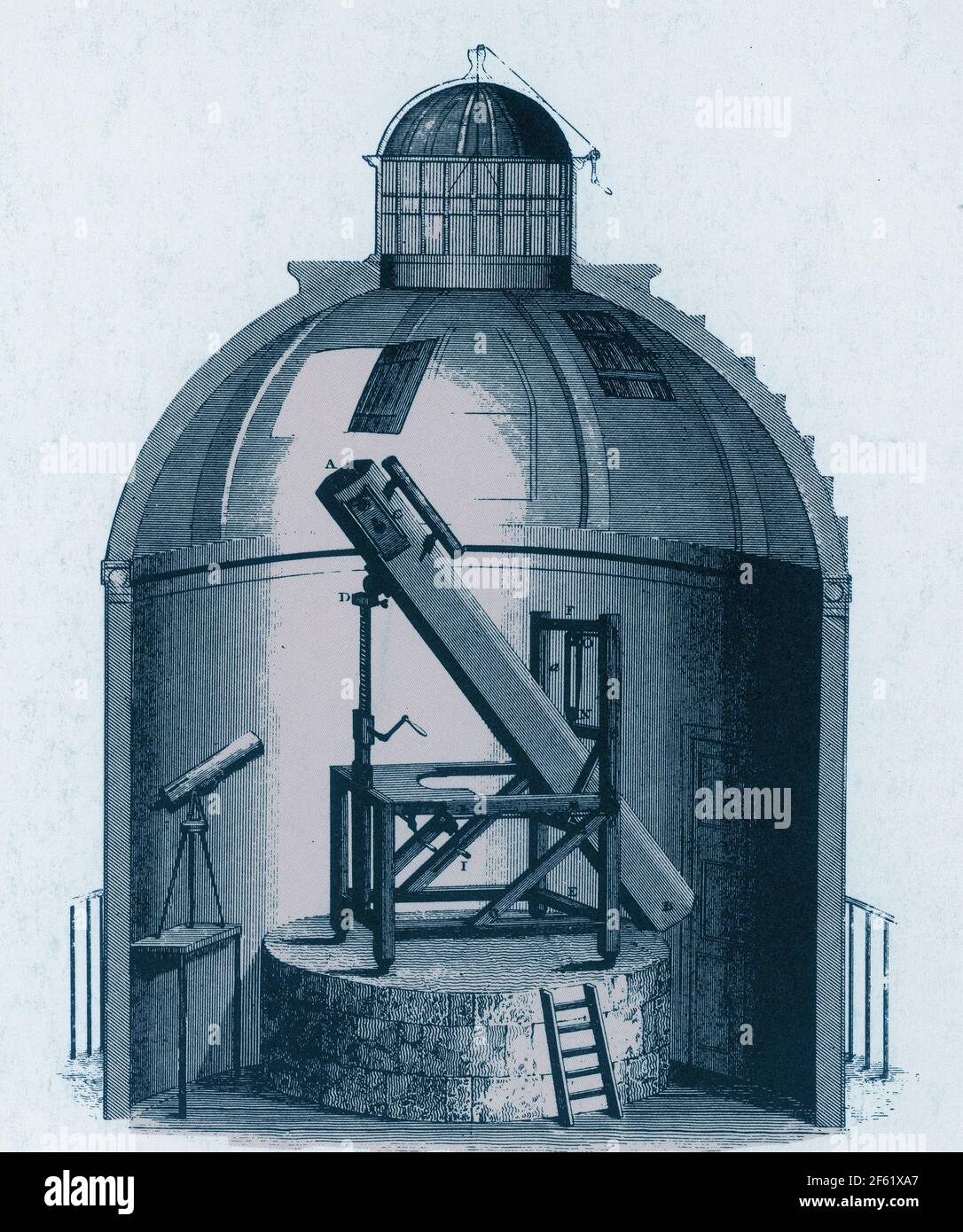 William Herschel's telescope Stock Photo