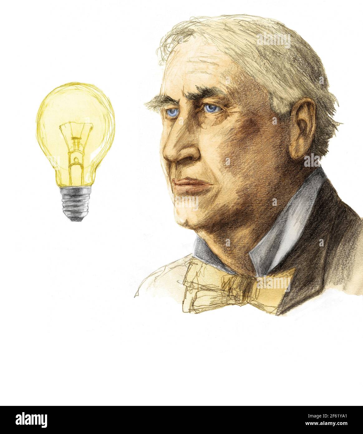 Thomas Edison, American Inventor Stock Photo