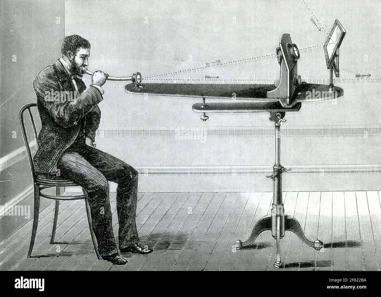 Bell's Photophone Transmitter, 1880 Stock Photo