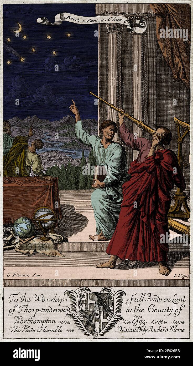 Greek Astronomer Studying the Stars Stock Photo Alamy