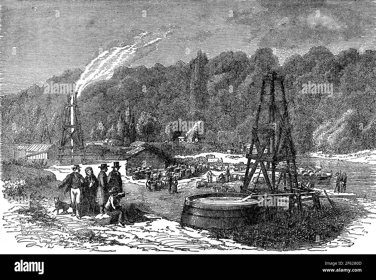 Pennsylvania Oil Wells, 28845 Stock Photo Alamy