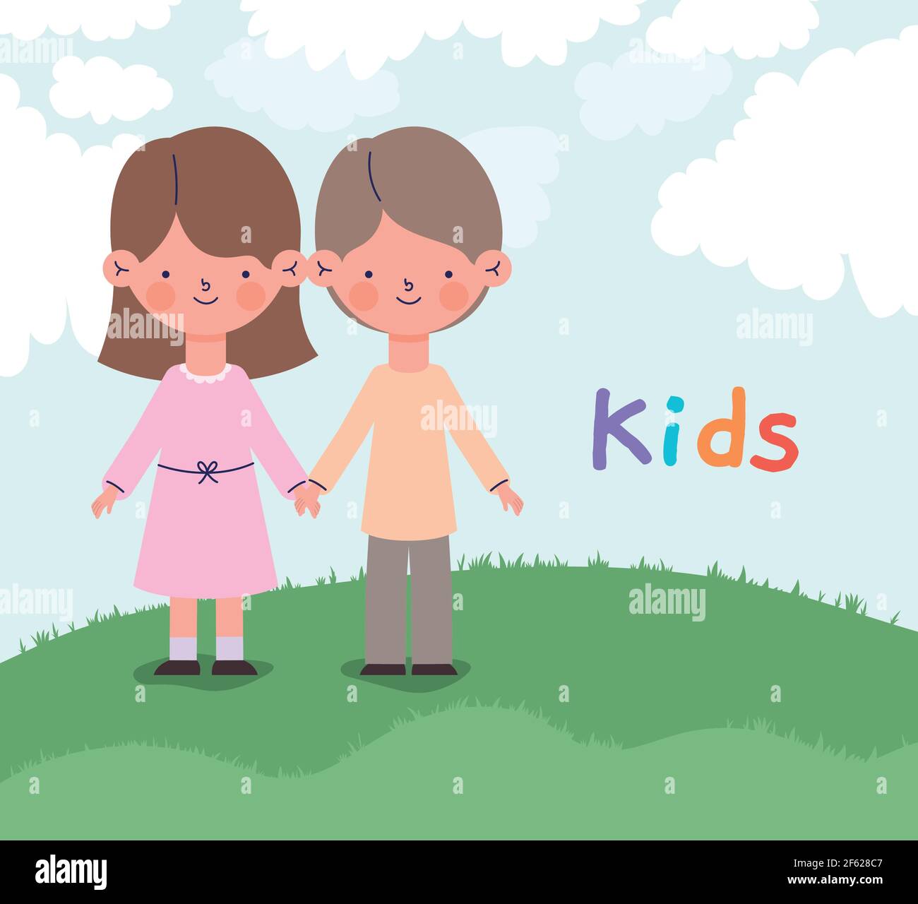 cute little children Stock Vector Image & Art - Alamy