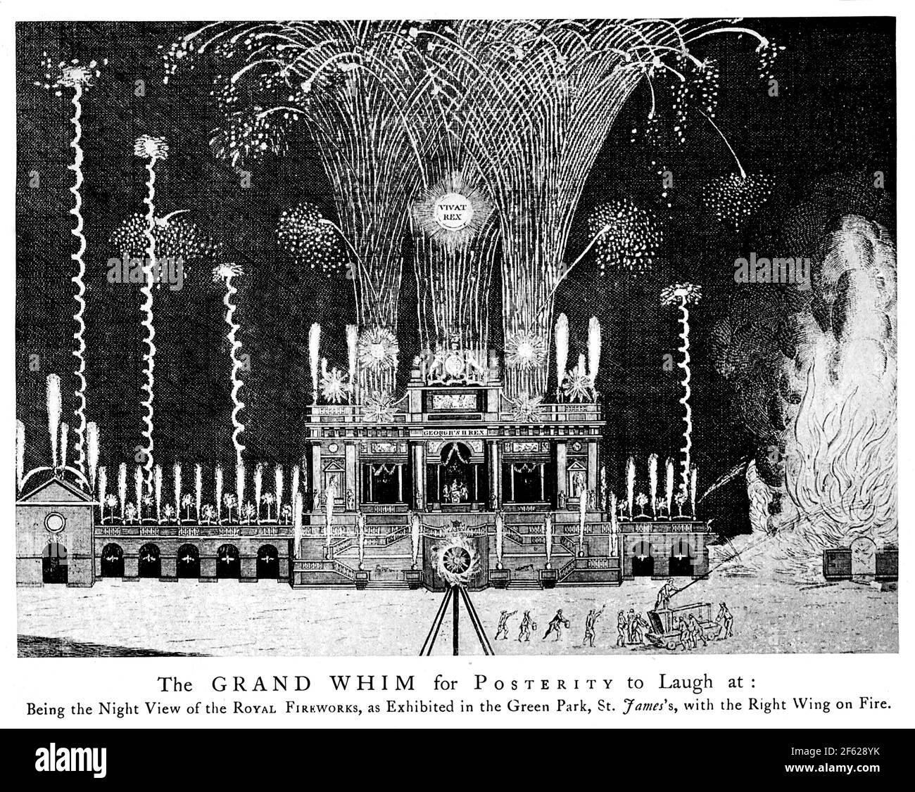 Royal fireworks 1749 hi-res stock photography and images - Alamy