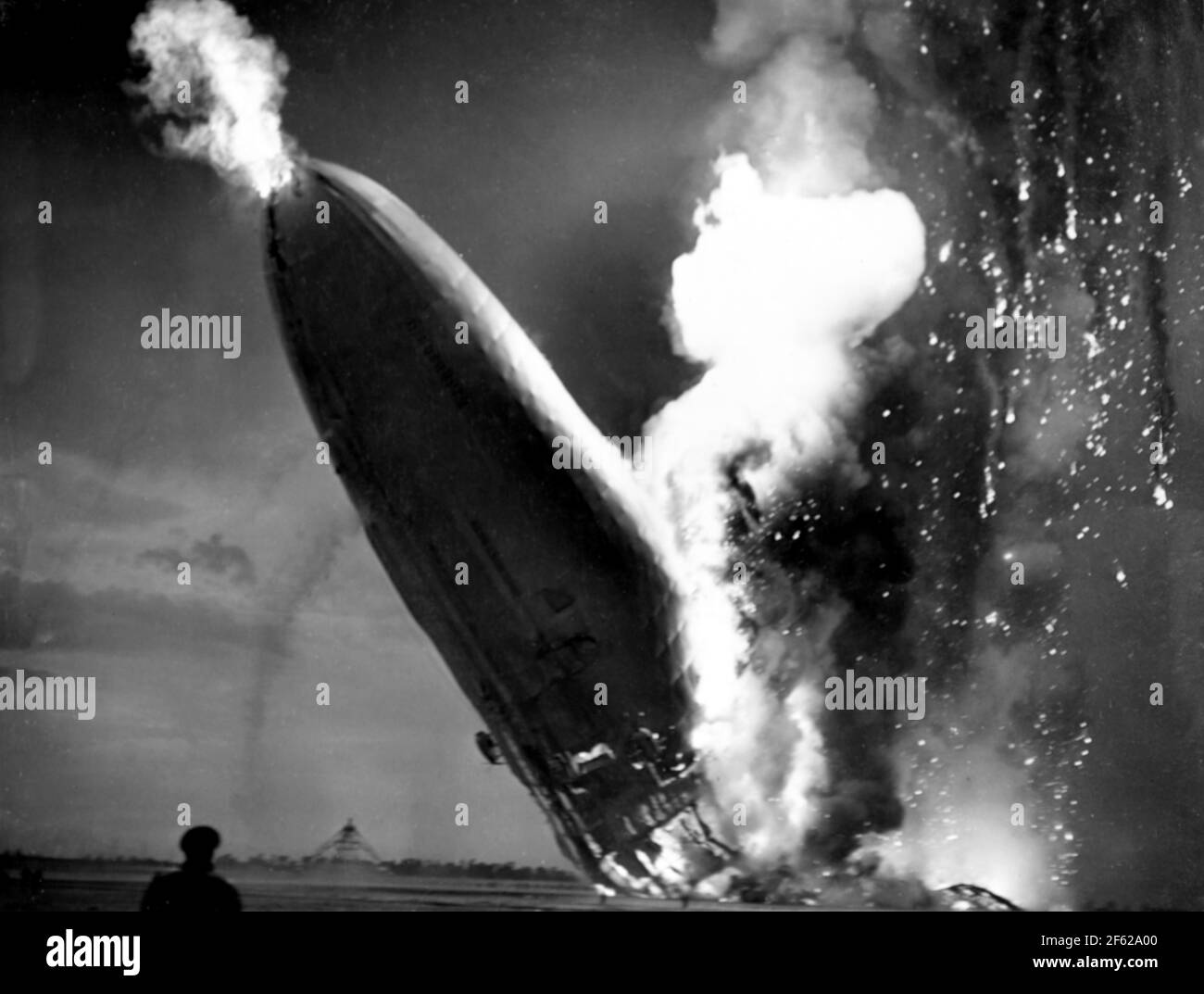 Hindenburg Disaster, 1937 Stock Photo