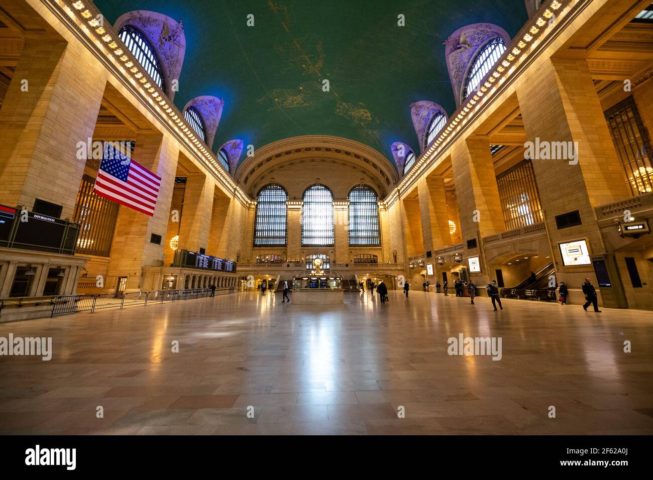 Grand Central Station, Covid-19 Pandemic Stock Photo